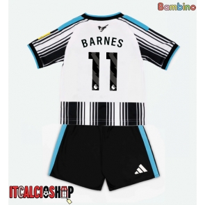 Newcastle United Harvey Barnes #11 Prima Maglia Bambino 2026-27 Manica Corta (+ Pantaloni corti)